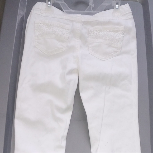 Beautees Girls Distressed White Pants Size 12 - Picture 7 of 11